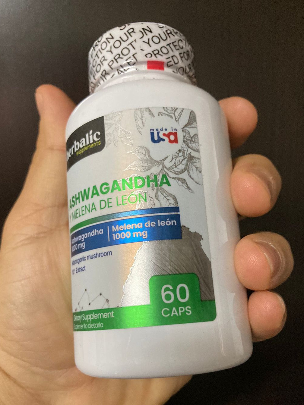 Ashwagandha + Melena de León - 60 cápsulas