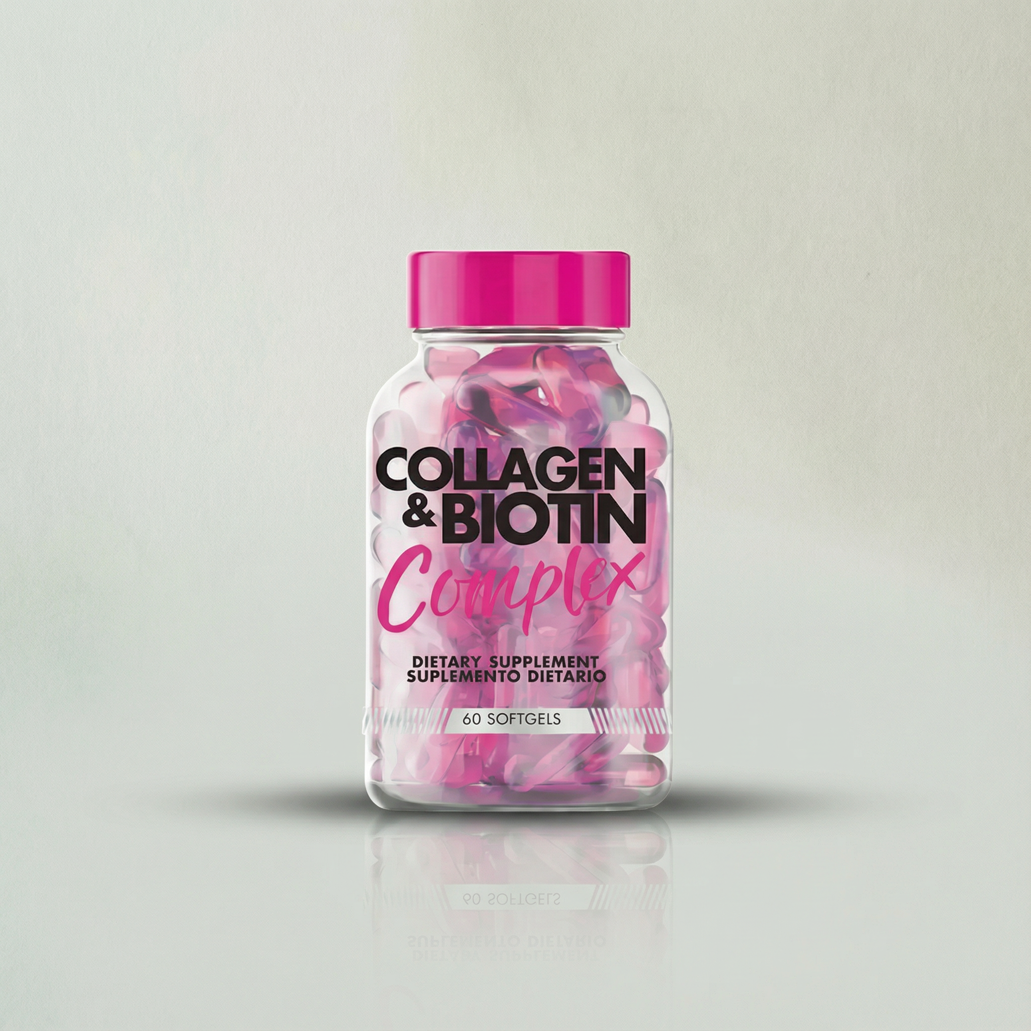 Collagen Powder + Biotina - 60 cápsulas blandas