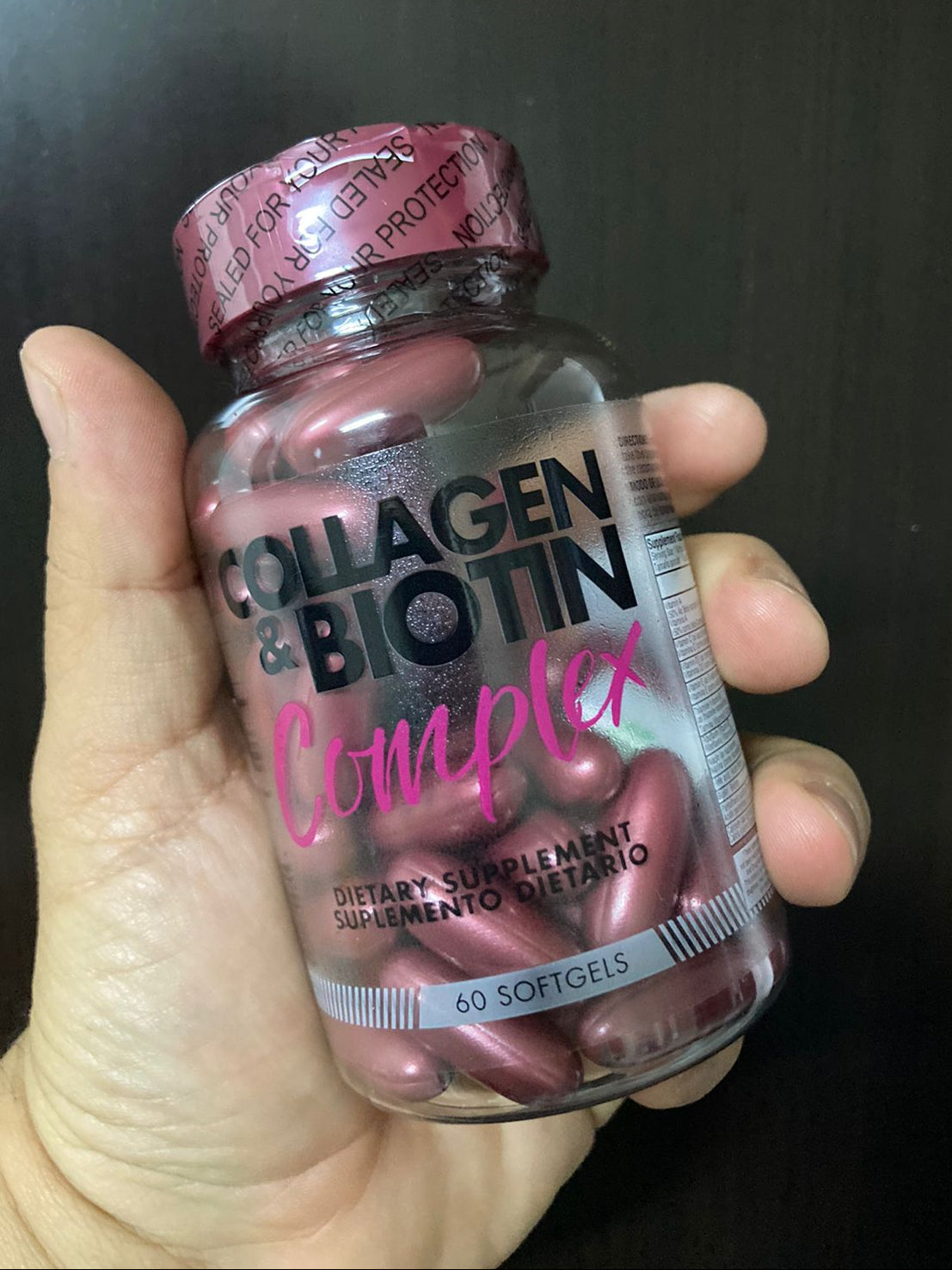 Collagen Powder + Biotina - 60 cápsulas blandas