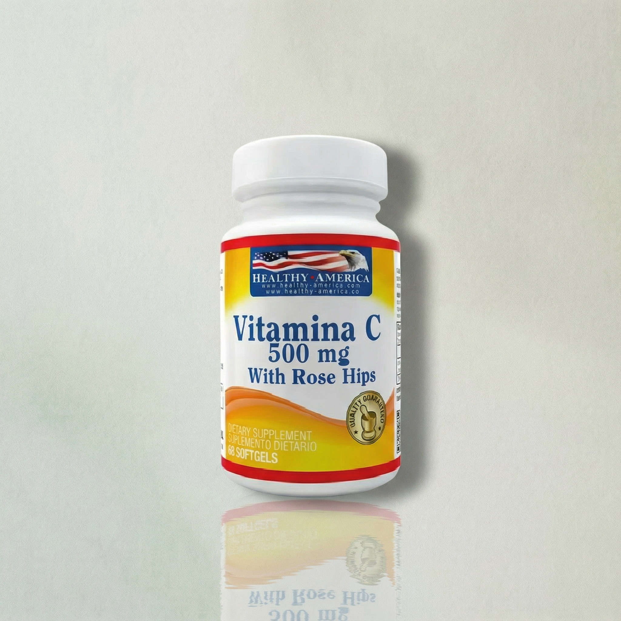 Vitamin C 500 mg with Rose Hips and Zinc - 100  cápsulas blandas